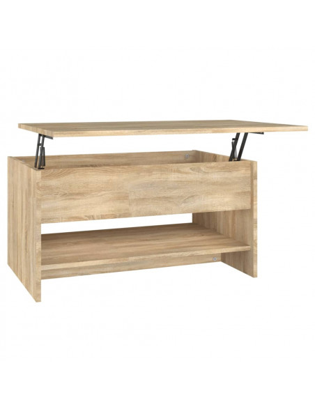 Tavolino da Salotto Rovere Sonoma 80x50x40 cm Legno Multistrato