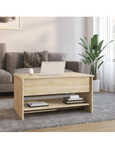 Tavolino da Salotto Rovere Sonoma 80x50x40 cm Legno Multistrato