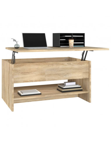 Tavolino da Salotto Rovere Sonoma 80x50x40 cm Legno Multistrato