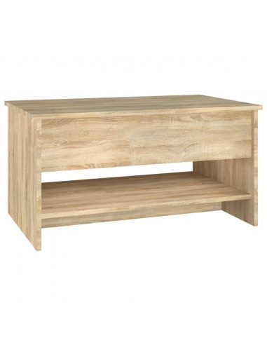 Tavolino da Salotto Rovere Sonoma 80x50x40 cm Legno Multistrato