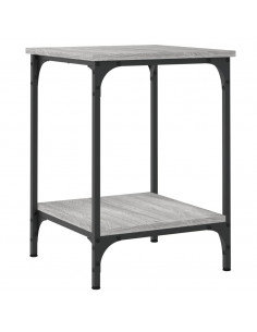 Tavolino da Salotto Grigio Sonoma 40x40x55 cm Legno Multistrato 2