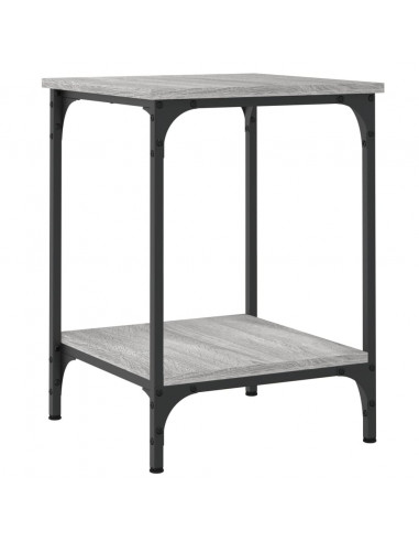 Tavolino da Salotto Grigio Sonoma 40x40x55 cm Legno Multistrato
