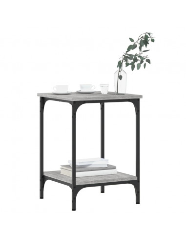 Tavolino da Salotto Grigio Sonoma 40x40x55 cm Legno Multistrato
