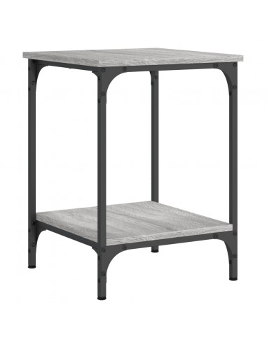 Tavolino da Salotto Grigio Sonoma 40x40x55 cm Legno Multistrato