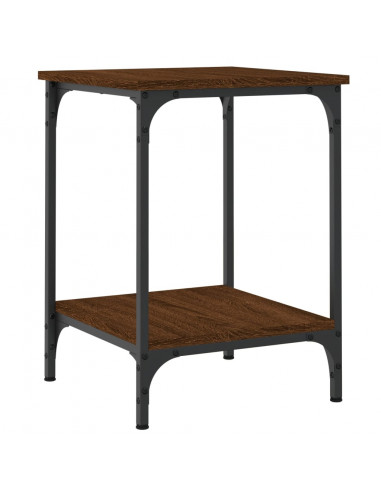 Tavolino da Salotto Rovere Marrone 40x40x55cm Legno Multistrato