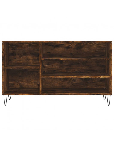 Scarpiera Rovere Fumo 102x36x60 cm in Legno Multistrato