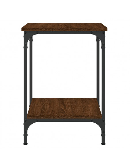 Tavolino da Salotto Rovere Marrone 40x40x55cm Legno Multistrato