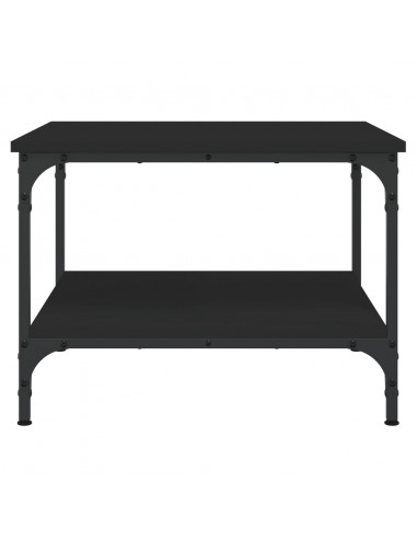 Tavolino da Salotto Nero 55x55x40 cm in Legno Multistrato