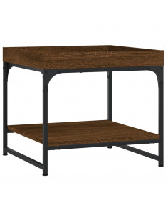 Tavolino Salotto Rovere Marrone 49,5x49,5x45 Legno Multistrato 2