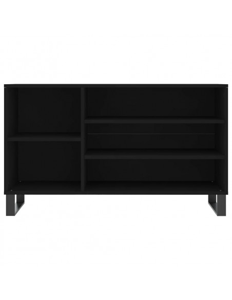 Scarpiera Nera 102x36x60 cm in Legno Multistrato