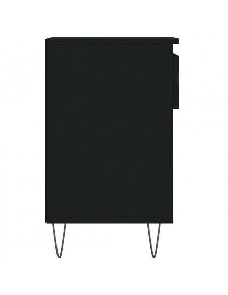 Scarpiera Nera 102x36x60 cm in Legno Multistrato