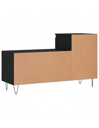 Scarpiera Nera 102x36x60 cm in Legno Multistrato