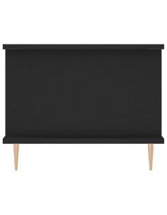 Tavolino da Salotto Nero 90x50x40 cm in Legno Multistrato 2