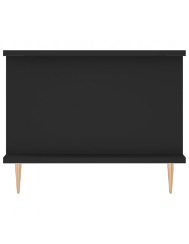 Tavolino da Salotto Nero 90x50x40 cm in Legno Multistrato