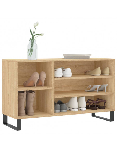 Scarpiera Rovere Sonoma 102x36x60 cm in Legno Multistrato