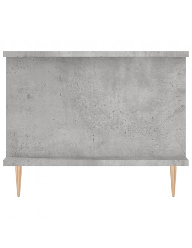 Tavolino da Salotto Grigio Cemento 90x50x40cm Legno Multistrato