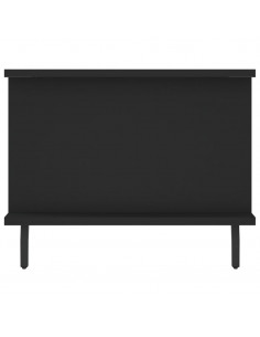 Tavolino da Salotto Nero 90x50x40 cm in Legno Multistrato 2