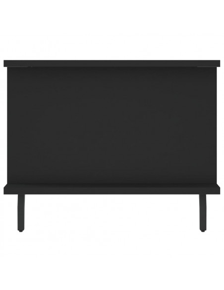 Tavolino da Salotto Nero 90x50x40 cm in Legno Multistrato
