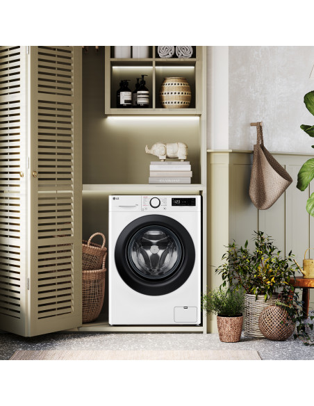 LG F2R3S08NSWB Lavatrice 8kg AI DD, Classe A-10%, 1200 giri, Vapore, AI Wash