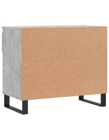 Scarpiera Grigio Cemento 70x36x60 cm in Legno Multistrato