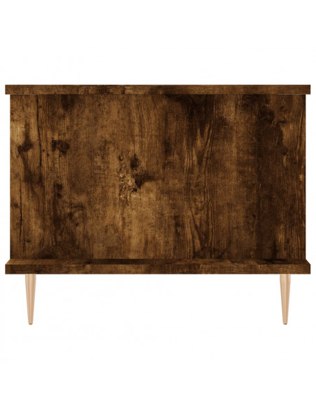 Tavolino da Salotto Rovere Fumo 90x50x40cm in Legno Multistrato
