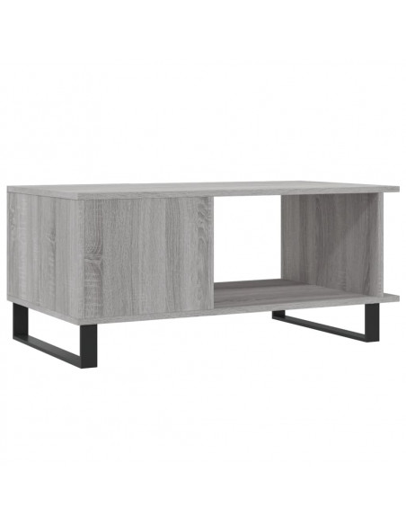 Tavolino da Salotto Grigio Sonoma 90x50x40 cm Legno Multistrato