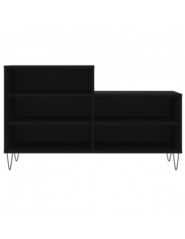 Scarpiera Nera 102x36x60 cm in Legno Multistrato