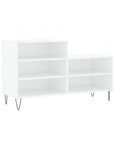 Scarpiera Bianca 102x36x60 cm in Legno Multistrato