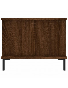 Tavolino da Salotto Rovere Marrone 90x50x40cm Legno Multistrato 2