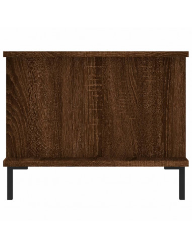 Tavolino da Salotto Rovere Marrone 90x50x40cm Legno Multistrato