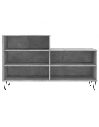 Scarpiera Grigio Cemento 102x36x60 cm in Legno Multistrato