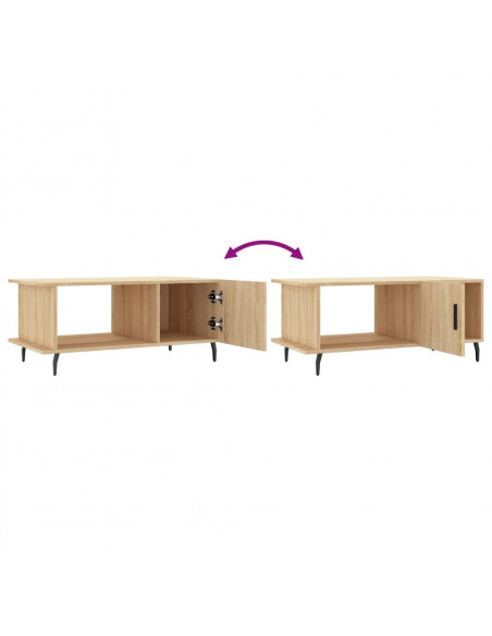 Tavolino da Salotto Rovere Sonoma 90x50x40 cm Legno Multistrato