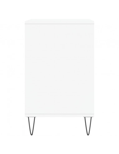 Scarpiera Bianco Lucido 102x36x60 cm in Legno Multistrato