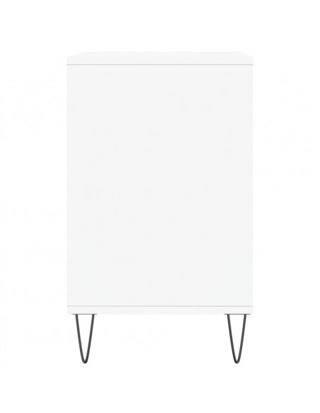 Scarpiera Bianco Lucido 102x36x60 cm in Legno Multistrato