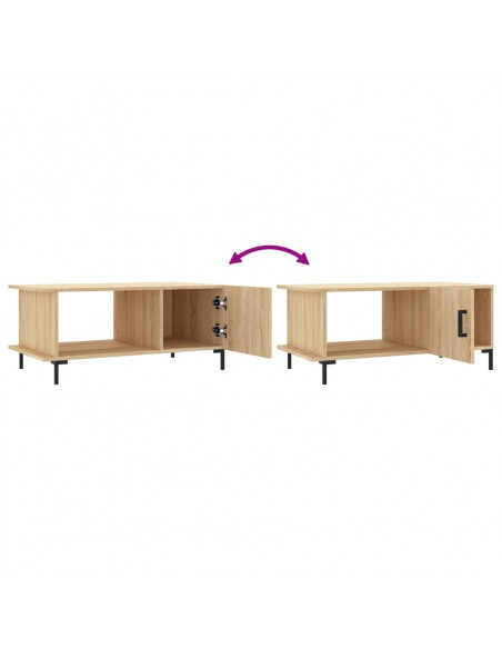 Tavolino da Salotto Rovere Sonoma 90x50x40 cm Legno Multistrato