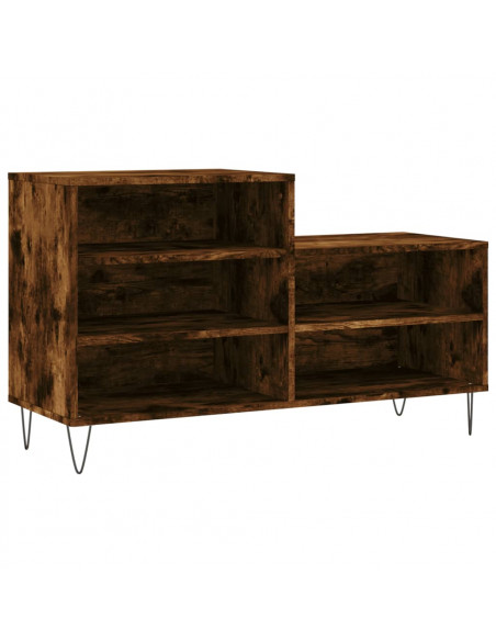 Scarpiera Rovere Fumo 102x36x60 cm in Legno Multistrato