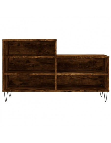 Scarpiera Rovere Fumo 102x36x60 cm in Legno Multistrato