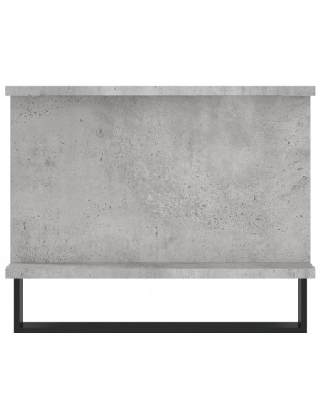 Tavolino da Salotto Grigio Cemento 90x50x40cm Legno Multistrato