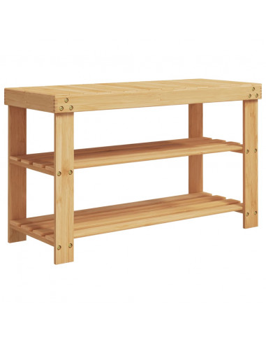 Scarpiera 3 Ripiani 70x27,5x45 cm Bambù