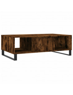 Tavolino da Salotto Rovere Fumo 104x60x35 cm Legno Multistrato 2