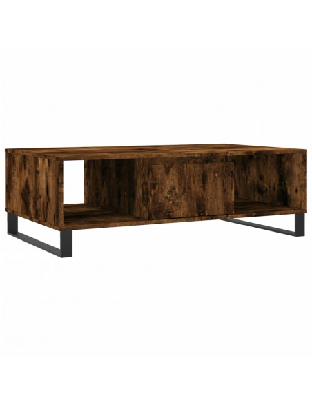 Tavolino da Salotto Rovere Fumo 104x60x35 cm Legno Multistrato