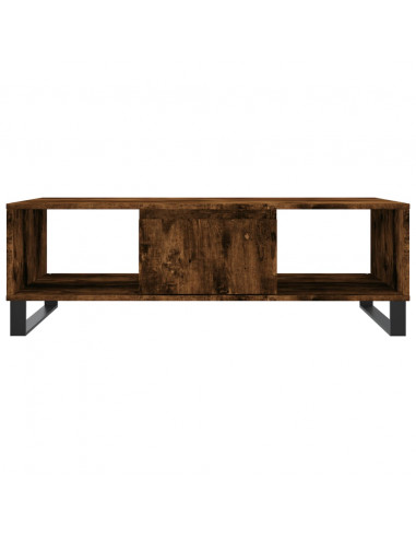 Tavolino da Salotto Rovere Fumo 104x60x35 cm Legno Multistrato