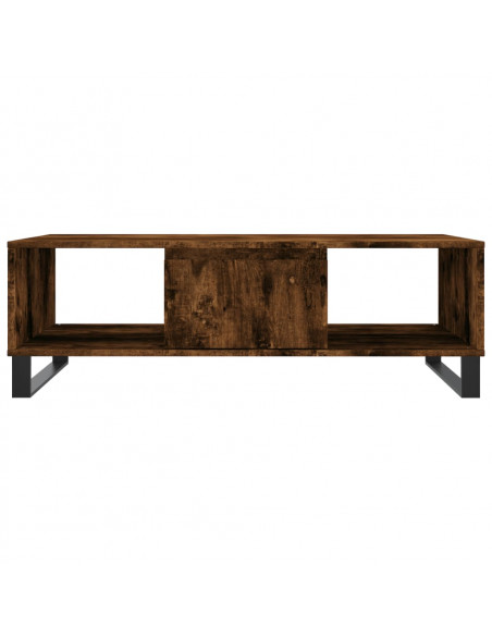 Tavolino da Salotto Rovere Fumo 104x60x35 cm Legno Multistrato