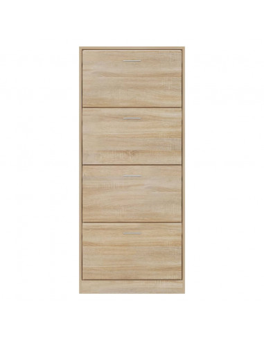 Scarpiera Rovere Sonoma 63x24x147 cm in Legno Multistrato