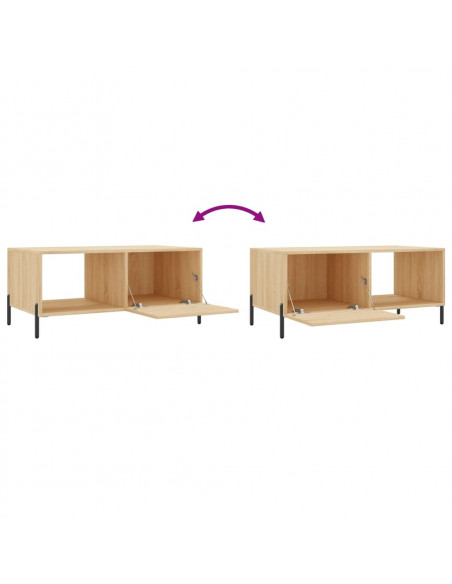 Tavolino da Salotto Rovere Sonoma 90x50x40 cm Legno Multistrato