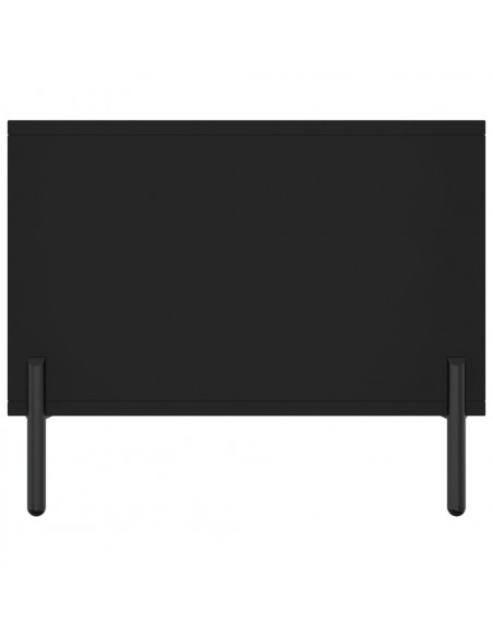 Tavolino da Salotto Nero 90x50x40 cm in Legno Multistrato