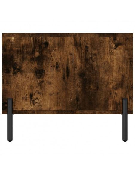 Tavolino da Salotto Rovere Fumo 90x50x40cm in Legno Multistrato