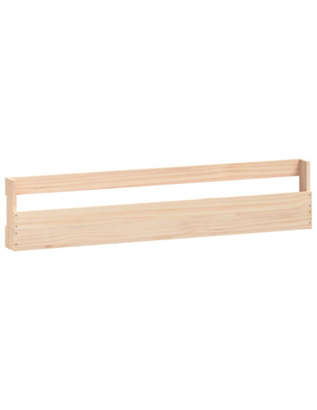 Scarpiere a Parete 2 pz 110x9x23 cm Legno Massello di Pino