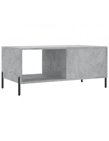 Tavolino da Salotto Grigio Cemento 90x50x40cm Legno Multistrato