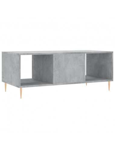Tavolino Salotto Grigio Cemento 102x50x40 cm Legno Multistrato
